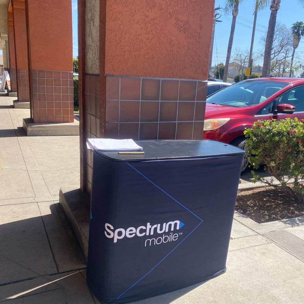 Spectrum Mobile Promotional Table Cover